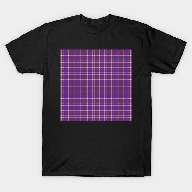 Purple Dot Optical Illusion Pattern T-Shirt by sciencenotes